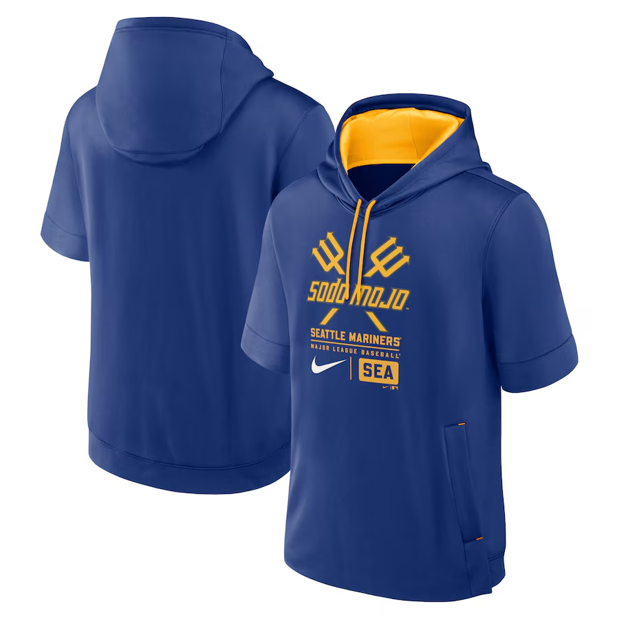 Men MLB Seattle Mariners blue 2024 Nike hoodie->seattle mariners->MLB Jersey